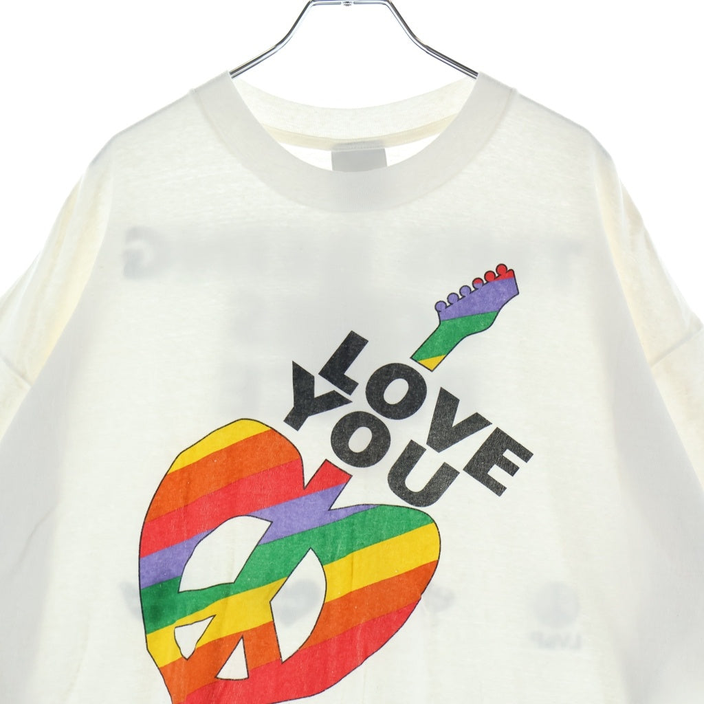 READY MADE(レディメイド) 24SS PEACE Tee ピース 半袖Tシャツ カットソー ホワイト RM-P01-0000-072