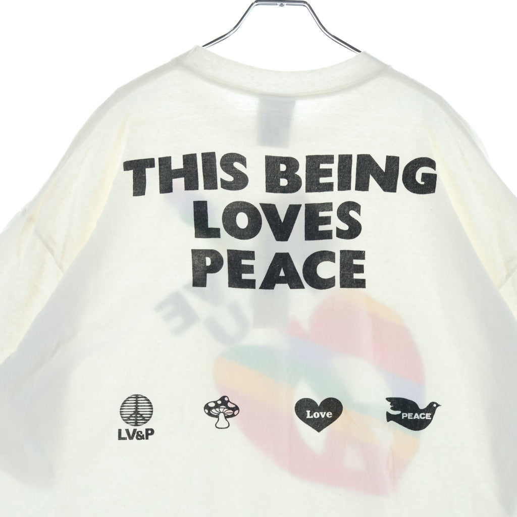 READY MADE(レディメイド) 24SS PEACE Tee ピース 半袖Tシャツ カットソー ホワイト RM-P01-0000-072