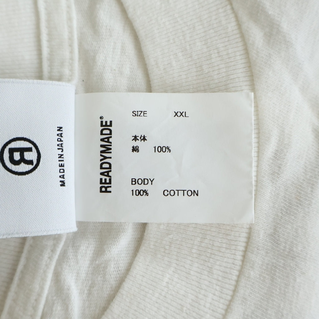 READY MADE(レディメイド) 24SS PEACE Tee ピース 半袖Tシャツ カットソー ホワイト RM-P01-0000-072