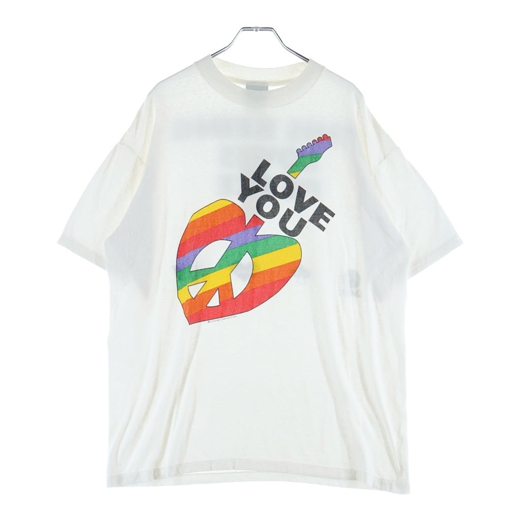 READY MADE(レディメイド) 24SS PEACE Tee ピース 半袖Tシャツ カットソー ホワイト RM-P01-0000-072