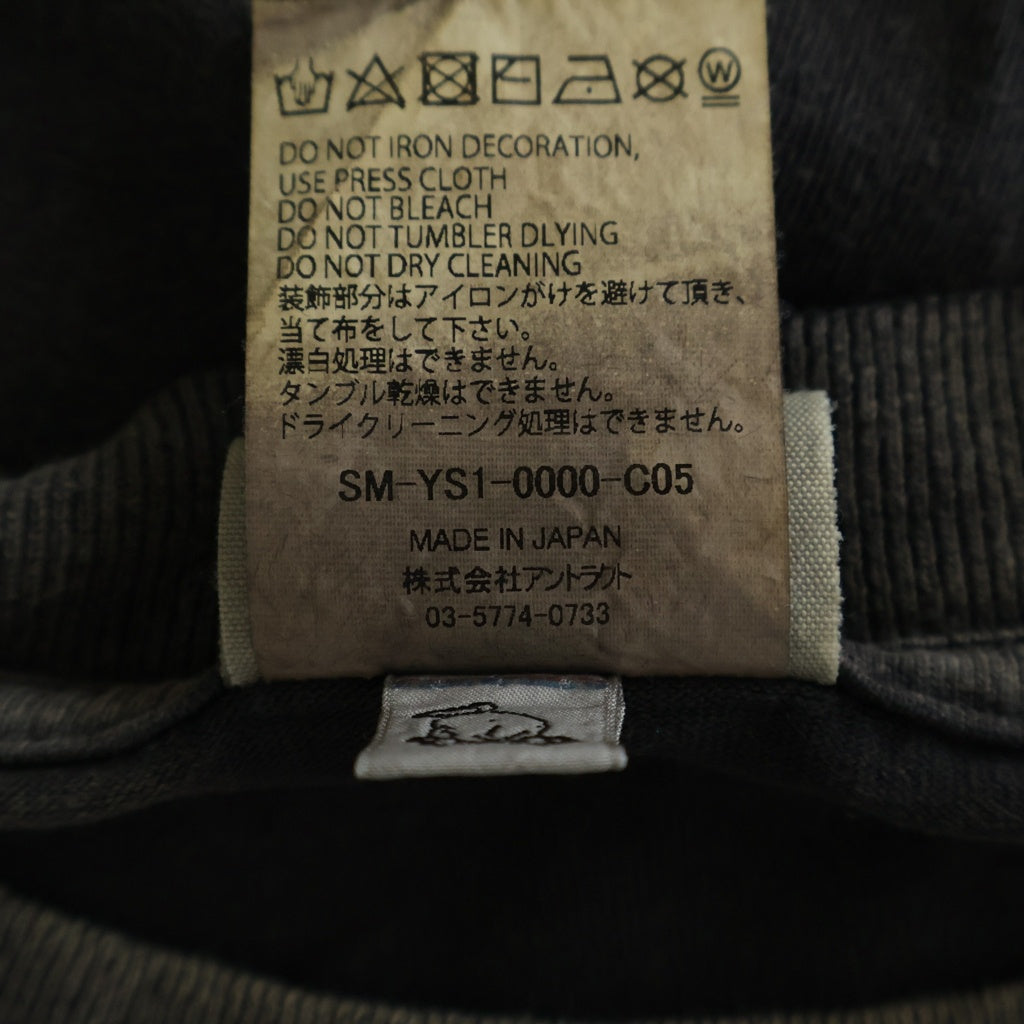 SAINT MICHAEL(セントマイケル) 24AW CP ANGRY LV GD Tee × カクタス プラント フリー マーケット 半袖Tシャツ カットソー ブラック SM-YS1-0000-C05