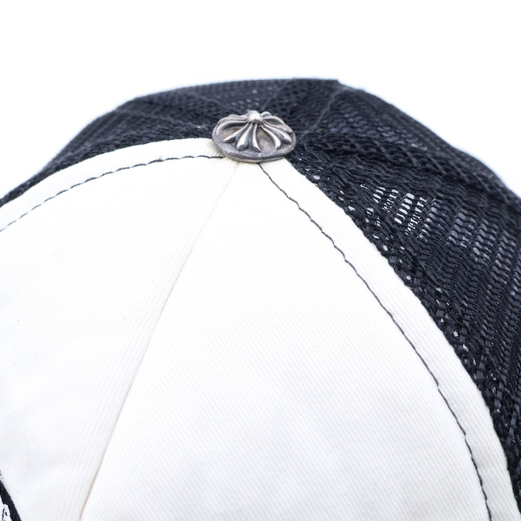 CHROME HEARTS(クロムハーツ) TRUCKER CAP FUCK トラッカー メッシュキャップ ファック 帽子 ホワイト/ブラック