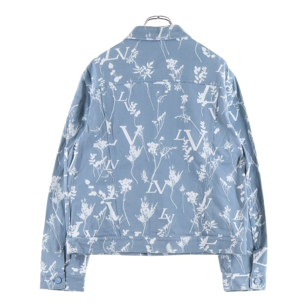 LOUIS VUITTON(ルイヴィトン) 22AW ヴァージル期 LV DNA Leaf Denim Jacket リーフ デニム トラッカージャケット ブルー RM222Q NF1 HNA59W