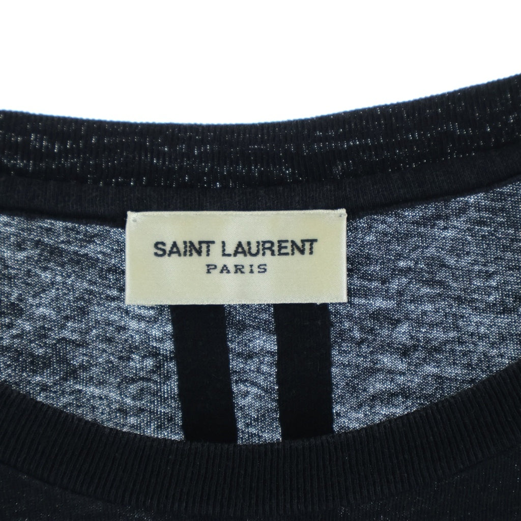 SAINT LAURENT PARIS(サンローランパリ) 16AW エディ期 Palladium Star Logo Tee パラディウムスター ロゴ プリント 半袖Tシャツ カットソー ブラック 443420 YB1BH