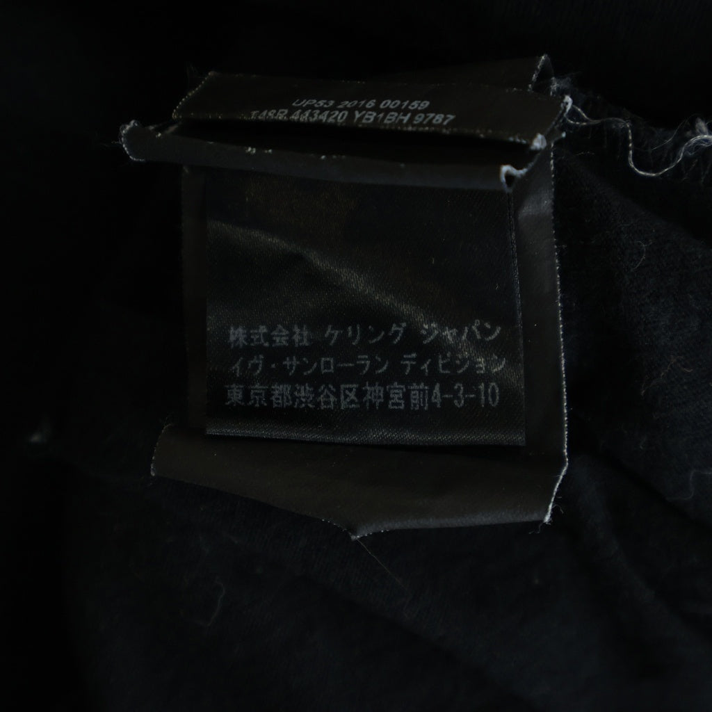 SAINT LAURENT PARIS(サンローランパリ) 16AW エディ期 Palladium Star Logo Tee パラディウムスター ロゴ プリント 半袖Tシャツ カットソー ブラック 443420 YB1BH