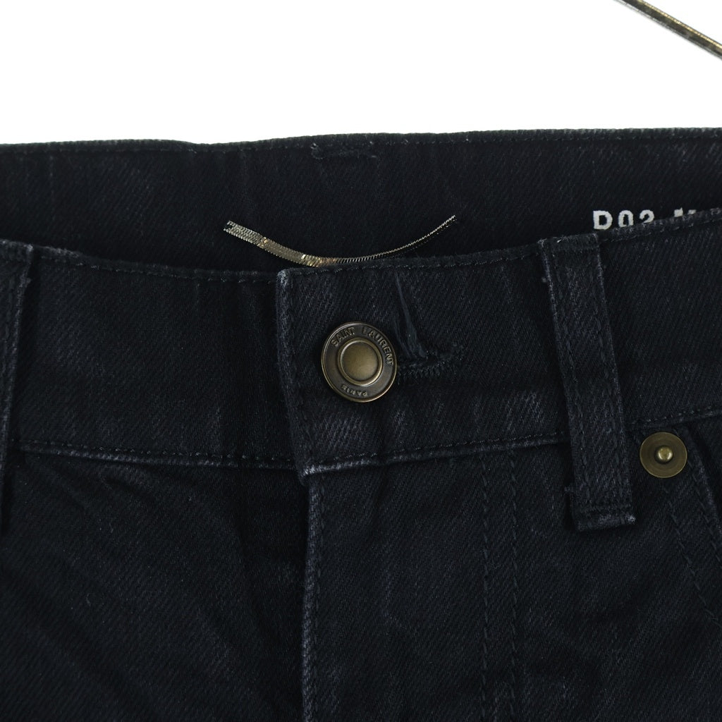 SAINT LAURENT PARIS(サンローランパリ) 17SS D02 M/SK-LW ローライズ スキニー デニム パンツ ブラック 525173 YG869