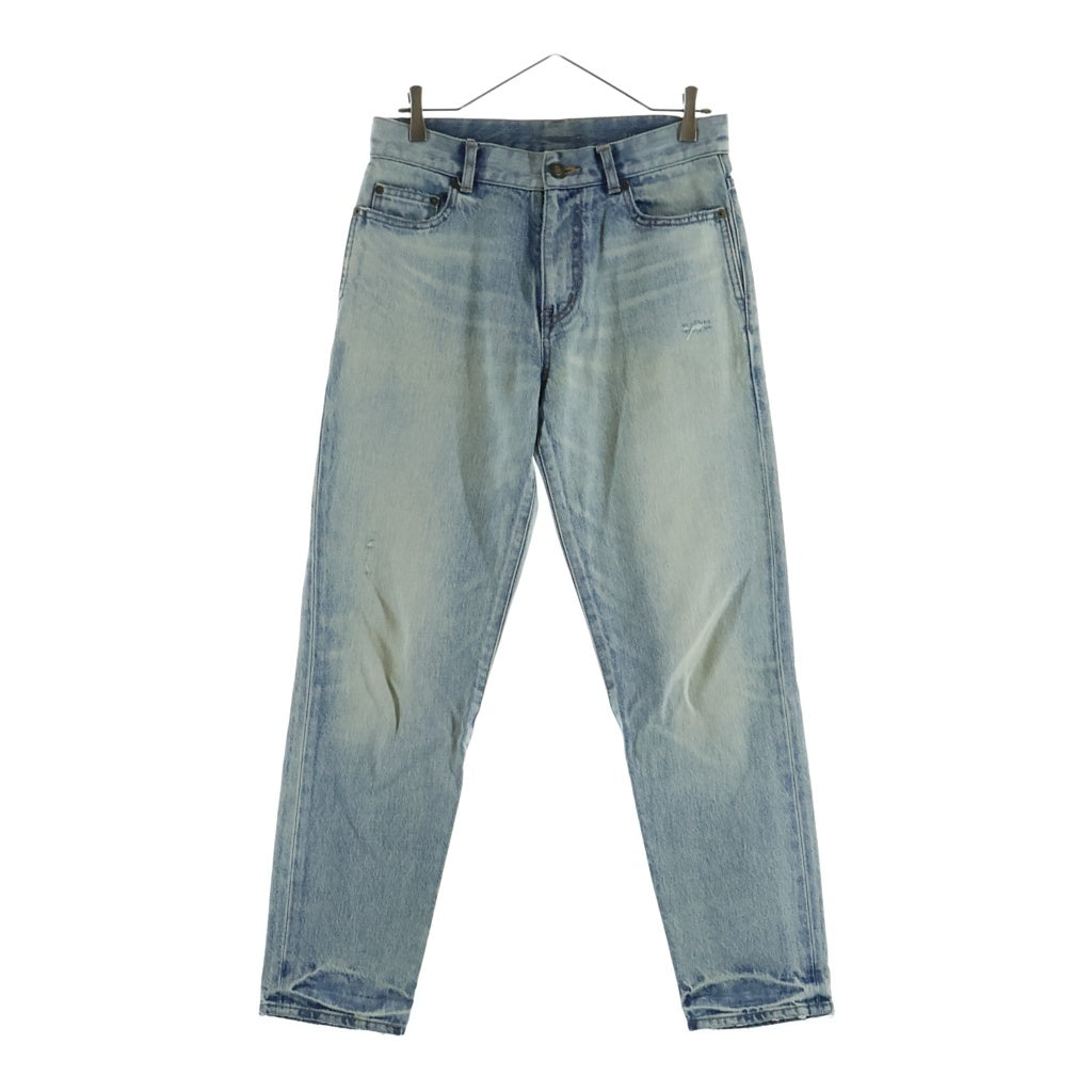 SAINT LAURENT PARIS(サンローランパリ) 21AW ウォッシュ加工 デニム パンツ インディゴ 644678 Y372Z