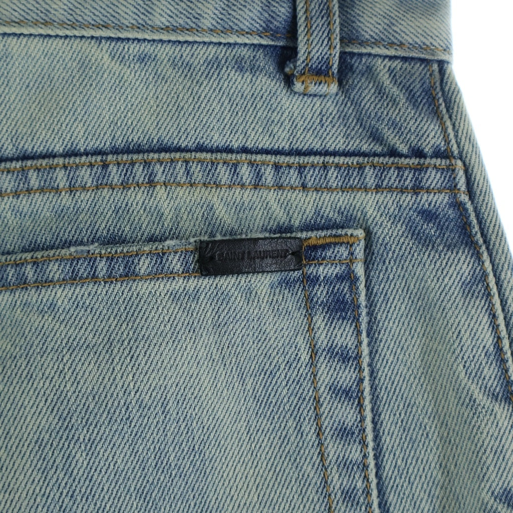 SAINT LAURENT PARIS(サンローランパリ) 21AW ウォッシュ加工 デニム パンツ インディゴ 644678 Y372Z