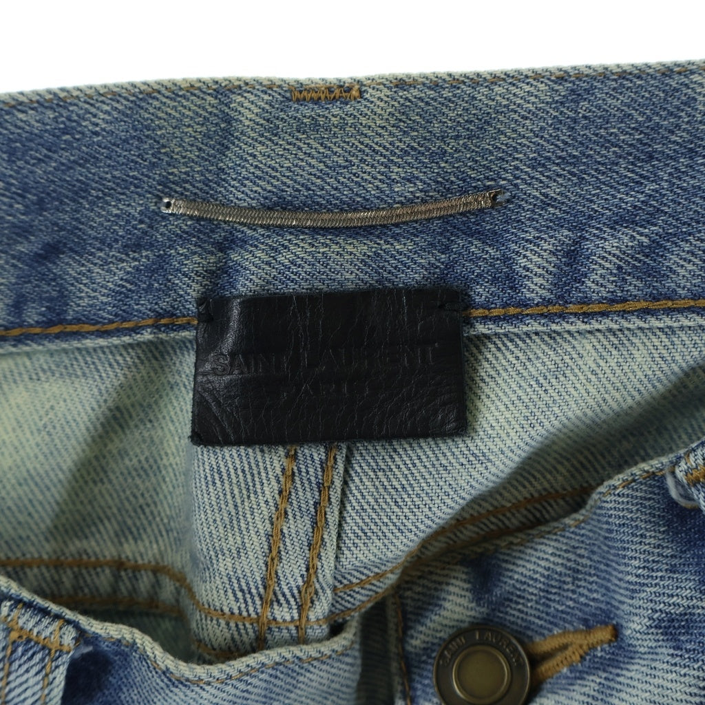 SAINT LAURENT PARIS(サンローランパリ) 21AW ウォッシュ加工 デニム パンツ インディゴ 644678 Y372Z