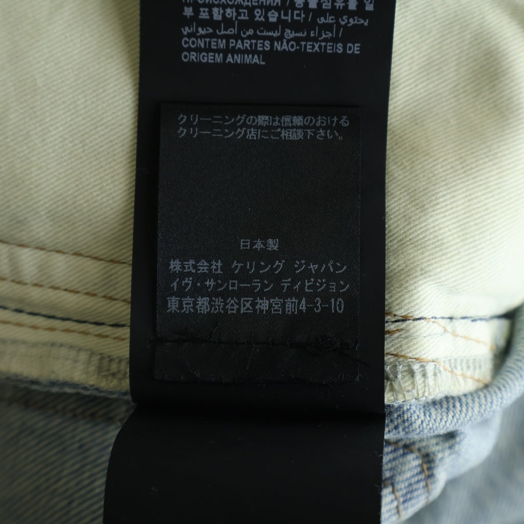 SAINT LAURENT PARIS(サンローランパリ) 21AW ウォッシュ加工 デニム パンツ インディゴ 644678 Y372Z