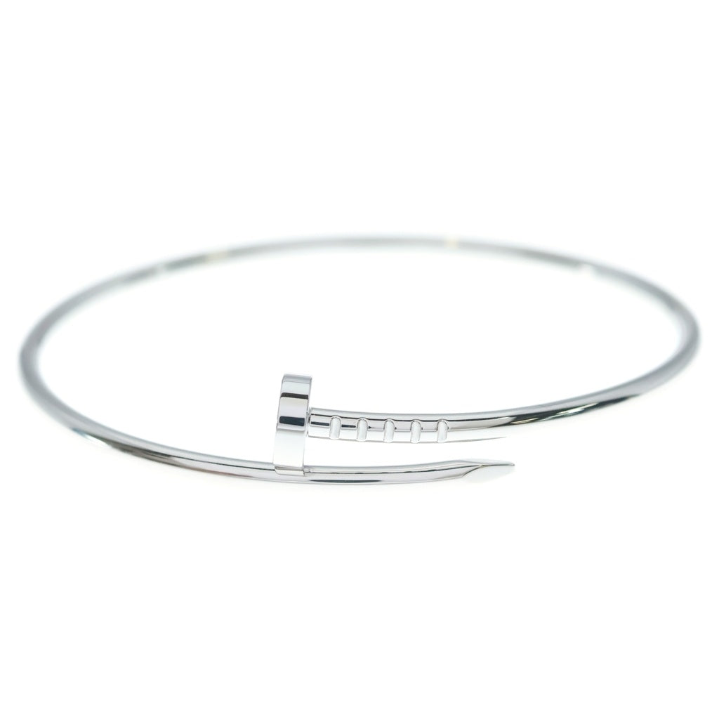 Cartier(カルティエ) K18WG Juste un Clou SM ジュストアンクル バングル ブレスレット ホワイトゴールド B6083900 レディース