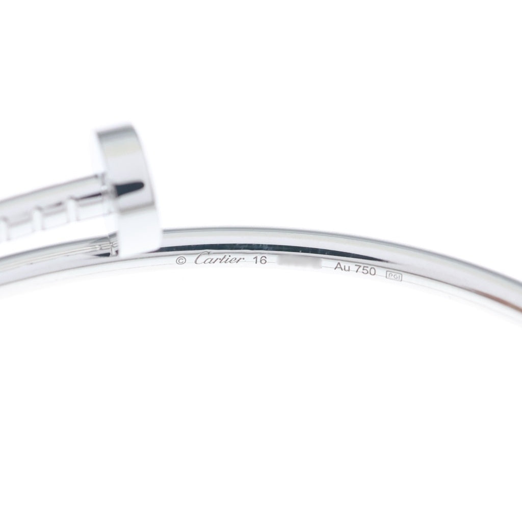Cartier(カルティエ) K18WG Juste un Clou SM ジュストアンクル バングル ブレスレット ホワイトゴールド B6083900 レディース