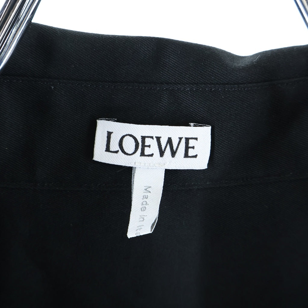 LOEWE(ロエベ) Anagram Shirt アナグラムパッチ 長袖シャツ ブラック H526Y05X46