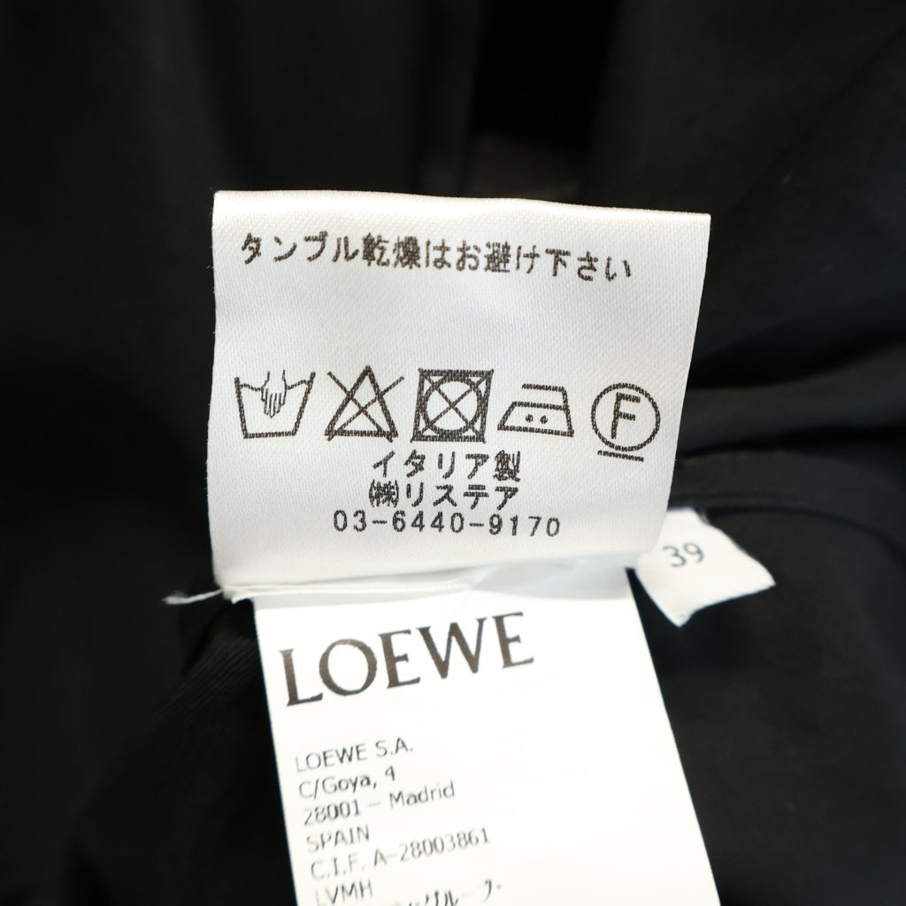 LOEWE(ロエベ) Anagram Shirt アナグラムパッチ 長袖シャツ ブラック H526Y05X46