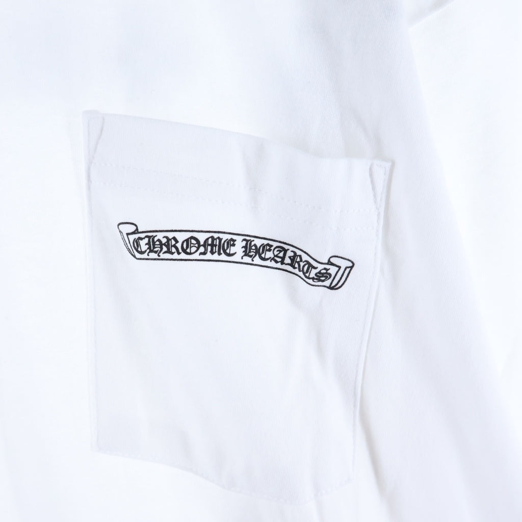 CHROME HEARTS(クロムハーツ) CH L/S T-SHIRT バックアーチロゴ 長袖Tシャツ ロンT ホワイト