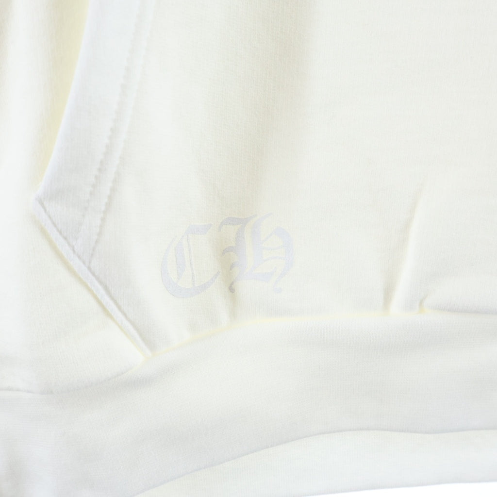 CHROME HEARTS(クロムハーツ) SWTSHRT PLVR アームロゴ プルオーバースウェットパーカー フーディー ホワイト