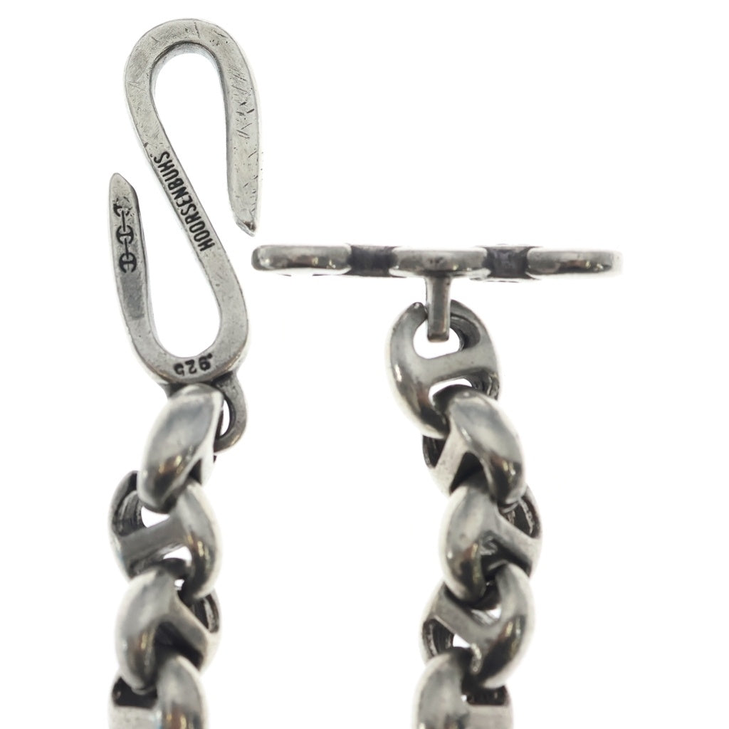 HOORSENBUHS(ホーセンブース) 10mm OPEN-LINK WALLET CHAIN DIAMOND オープンリンク ウォレットチェーン ダイヤモンド シルバー