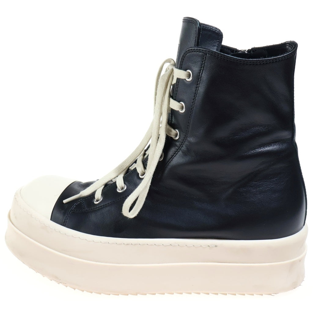 Rick Owens(リックオウエンス) 26SS MEGA BUMPER SNEAKS メガバンパー レザーハイカットシューズ ブラック RU01F2859-LCO