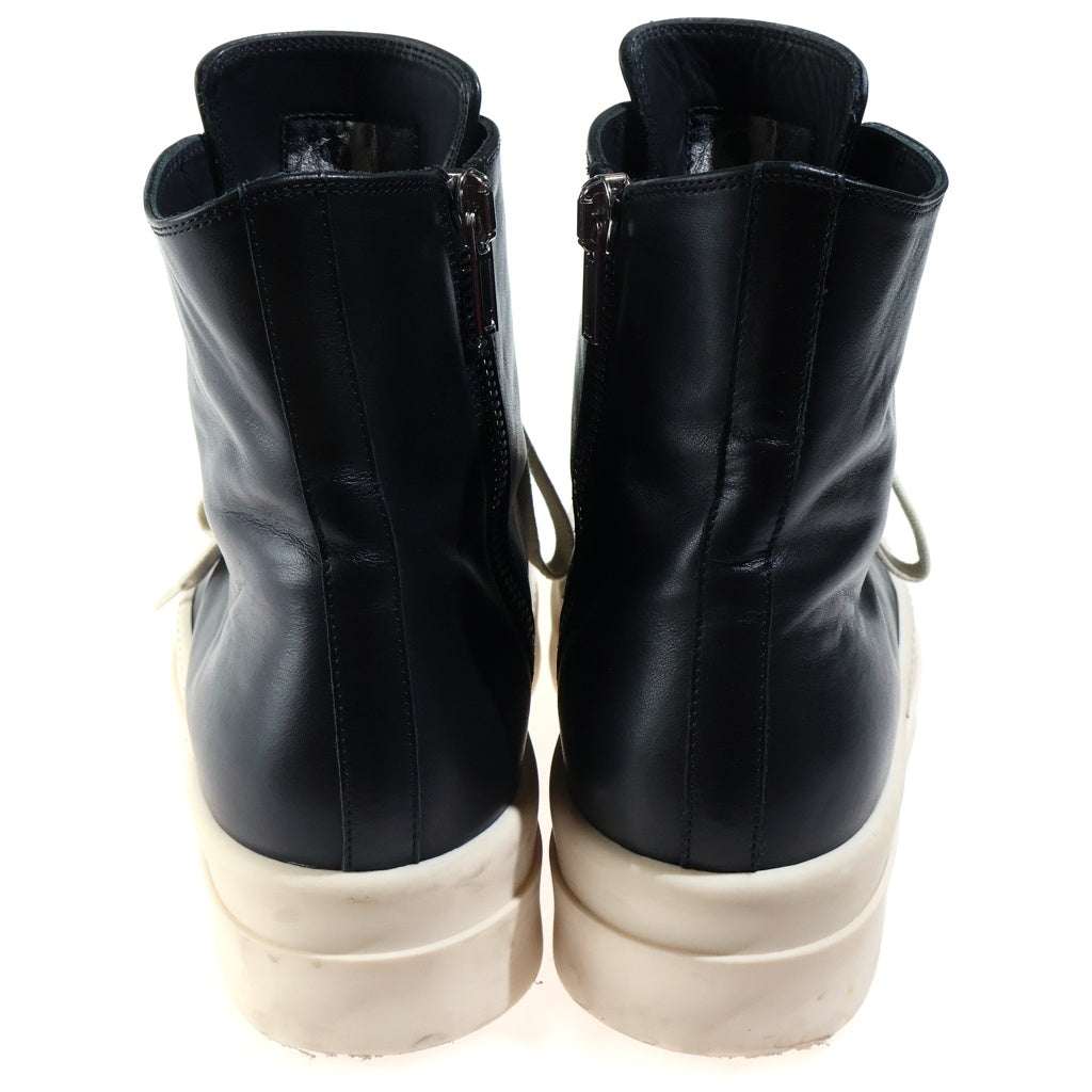 Rick Owens(リックオウエンス) 26SS MEGA BUMPER SNEAKS メガバンパー レザーハイカットシューズ ブラック RU01F2859-LCO