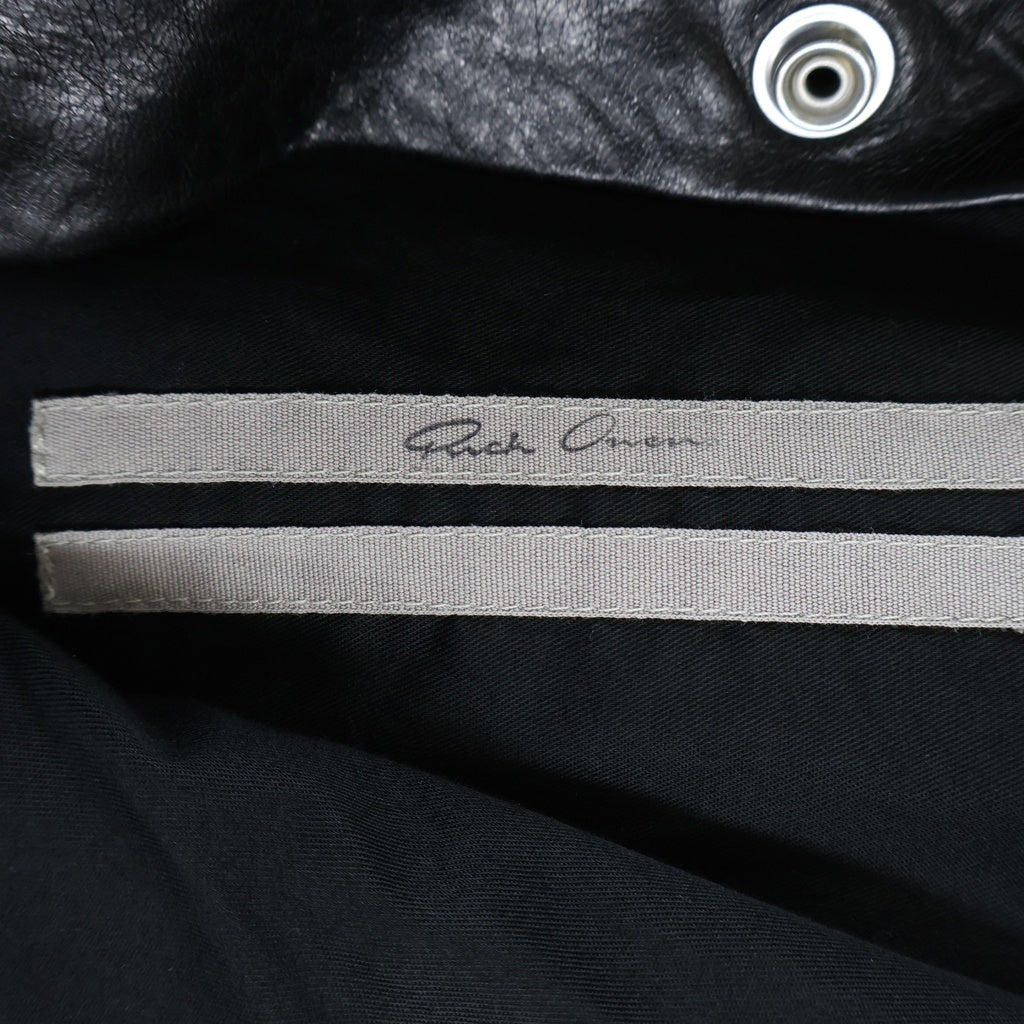 Rick Owens(リックオウエンス) 26SS TOUR ALICE SHIRT アリス ラムレザージャケット ブラック RU01F2742-LBE