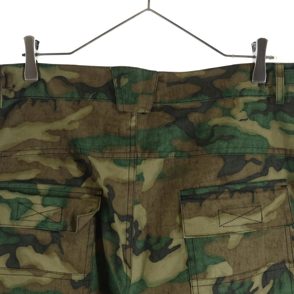 NO BRAND(ノーブランド) SIDE SERVICE (サイドサービス) Magnetic Woodand Camo Baggy Pants マグネット カモ バギー カーゴパンツ 迷彩 グリーン/ブラウン