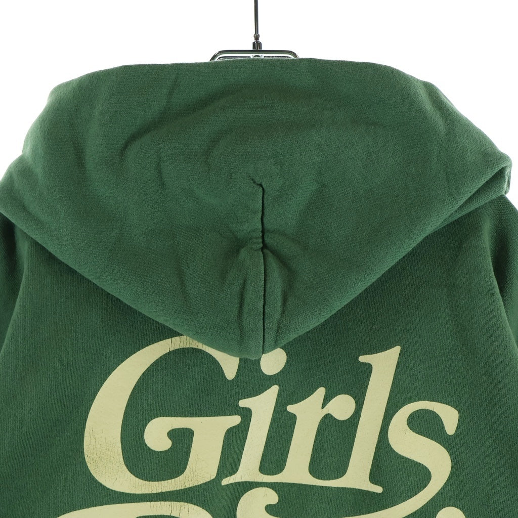 Girls Don't Cry(ガールズドントクライ) Logo Hoodie プルオーバーパーカー フーディ スウェット グリーン
