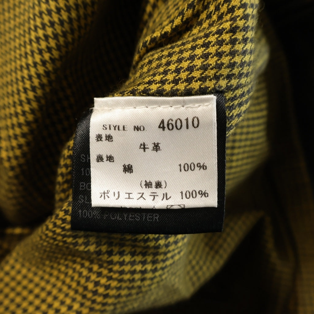 SCHOTT(ショット) Zip Up Leather Riders Jacket ジップアップ レザー ライダース ヴィンテージ加工 ジャケット ブラック 46010