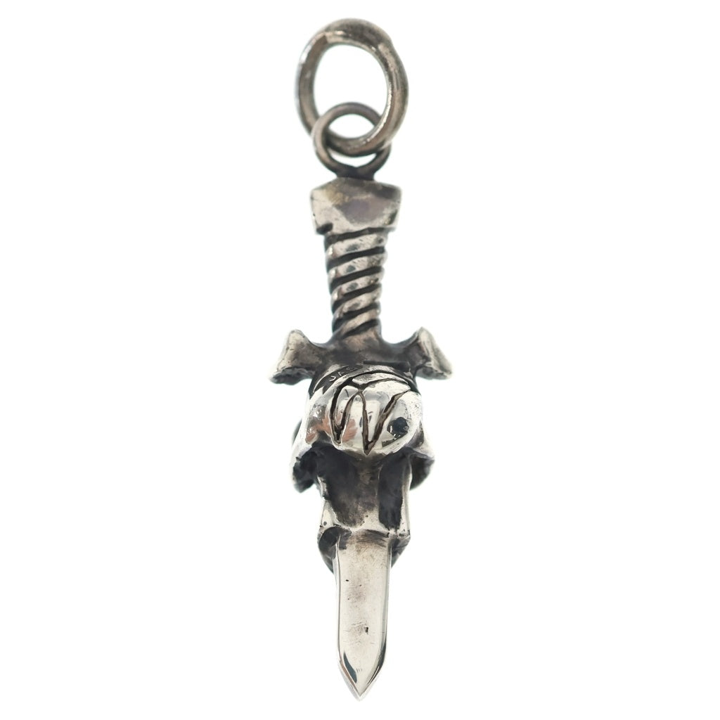 CRAZY PIG(クレイジーピッグ) SKULL & DAGGER AMULET PENDANT スカル&ダガー アミュレット ペンダント シルバー