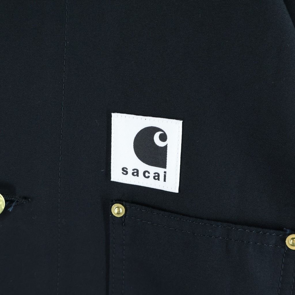 Sacai(サカイ) 26SS Carhartt WIP Duck Shirt カーハート ダックシャツ 半袖シャツ ブラック 26-03991M