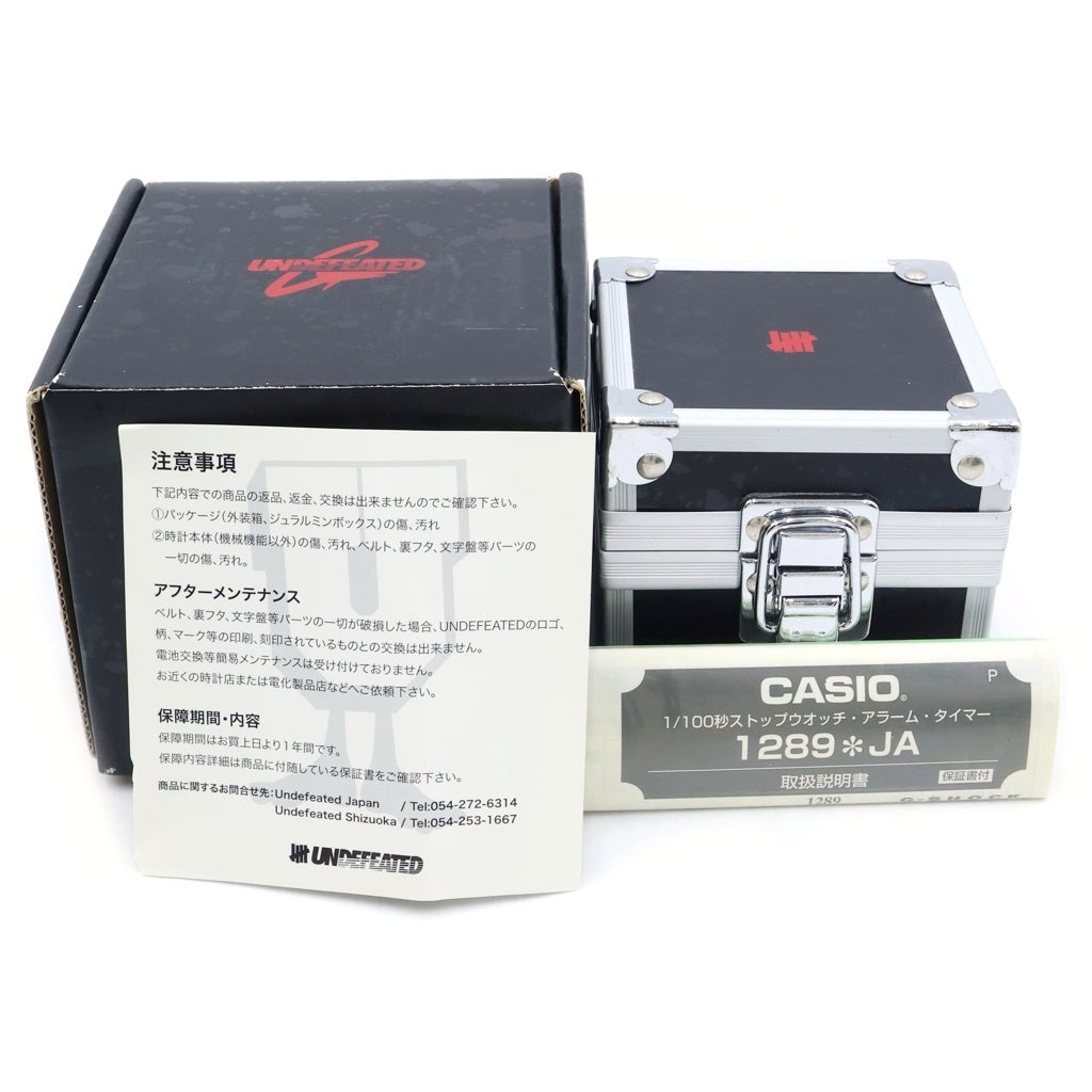 UNDEFEATED(アンディフィーテッド) × CASIO G-SHOCK カシオ ジー・ショック 腕時計 ウォッチ ブラック DW-6900UD