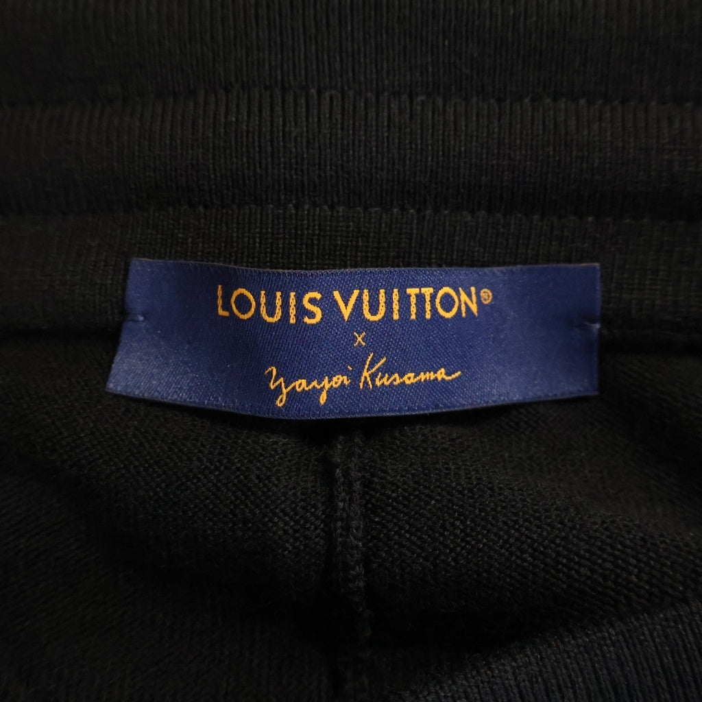 LOUIS VUITTON(ルイヴィトン) 23SS ×KUSAMA YAYOI Logo Knit Pant 草間彌生 ロゴ ニットパンツ ブラック RM231H X14 HON37W