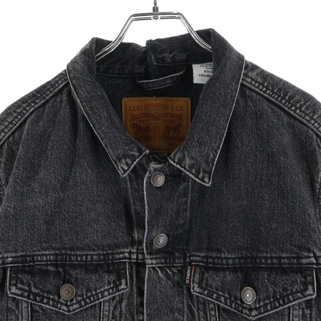 VETEMENTS(ヴェトモン) 17SS × Levi's Reworked Denim Jacket リーバイス 再構築 デニム ジャケット ブラック MSS17LE8