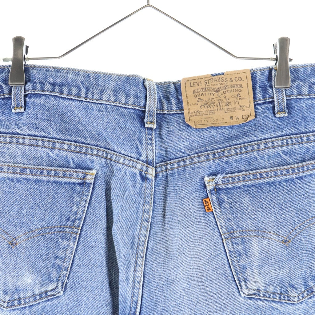 Levi's(リーバイス) 90s 20517-0217 オレンジタブ スモールe 均等V 紙パッチ ボタン裏585 ジップフライ デニム パンツ インディゴ