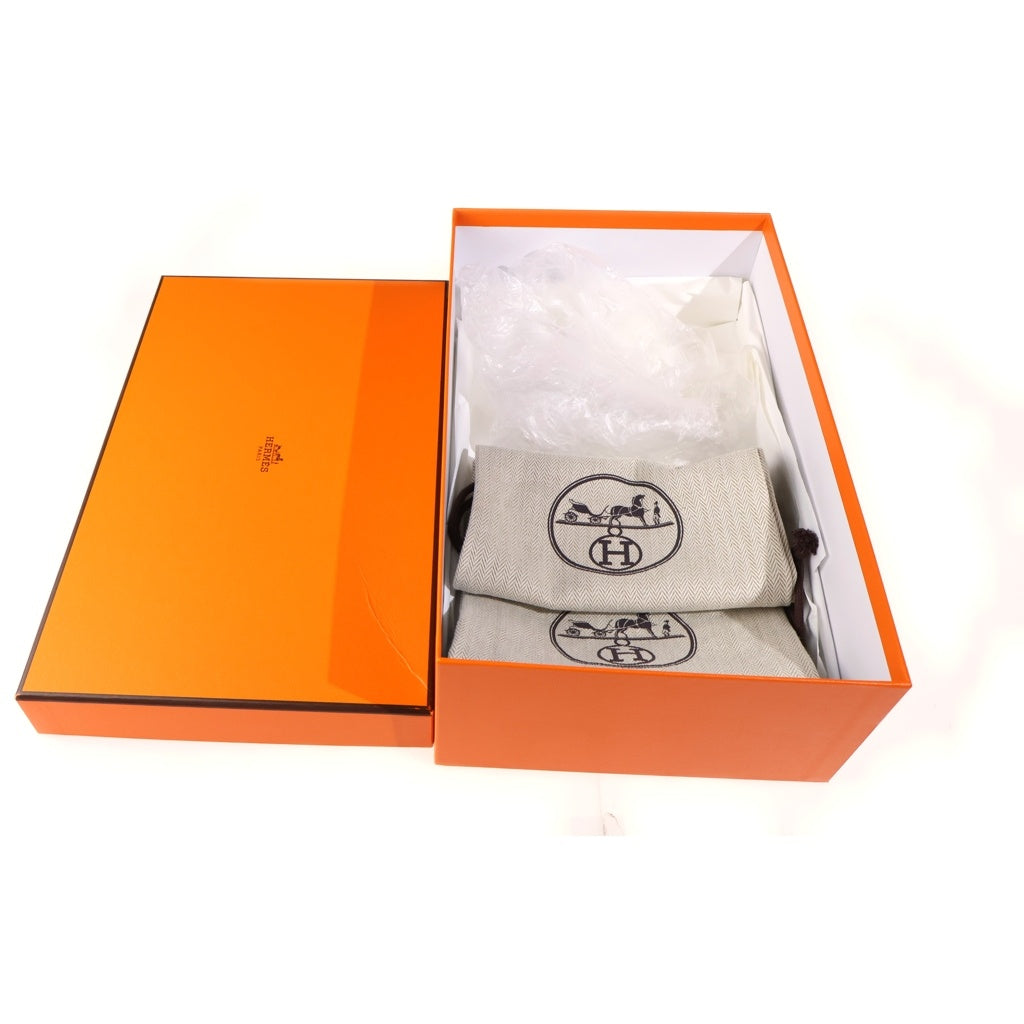 HERMES(エルメス) OZ Mouton Shoes オズ ムートン ミュール シューズ ブラック/ベージュ レディース