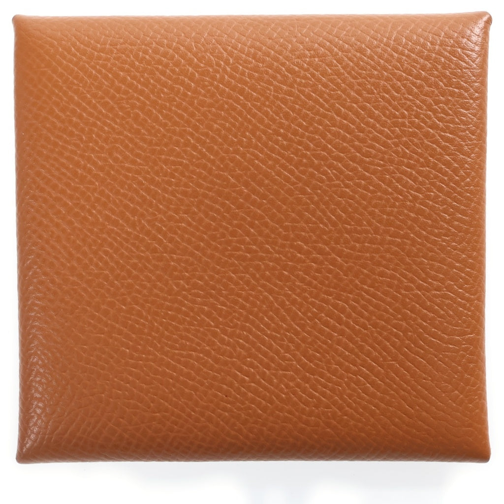 HERMES(エルメス) バスティア コインケース 小銭入れ コインパース ヴォーエプソン レザー ゴールド B刻印 レディース