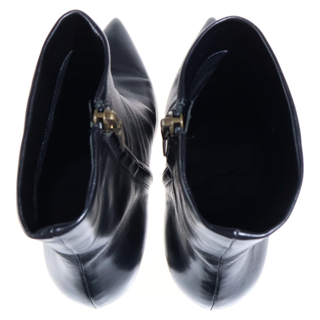 SAINT LAURENT PARIS(サンローランパリ) Opyum Ankle Boots オピウム アンクル ブーツ カサンドラロゴ ブラック レディース AU 578923