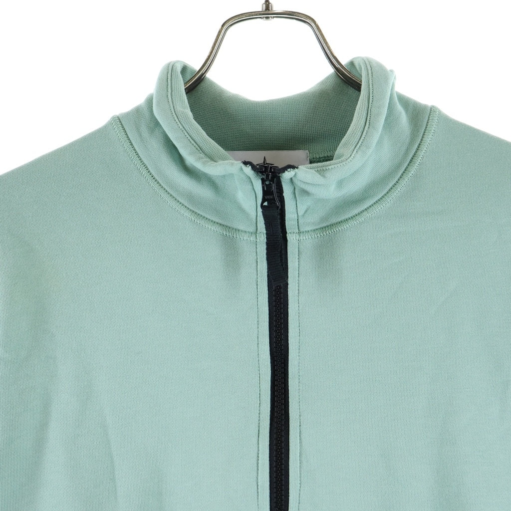 STONE ISLAND(ストーンアイランド) 24SS GARMENTDYED HALFZIP SWEAT ハーフジップ スウェット ミントグリーン 801561951 V0052