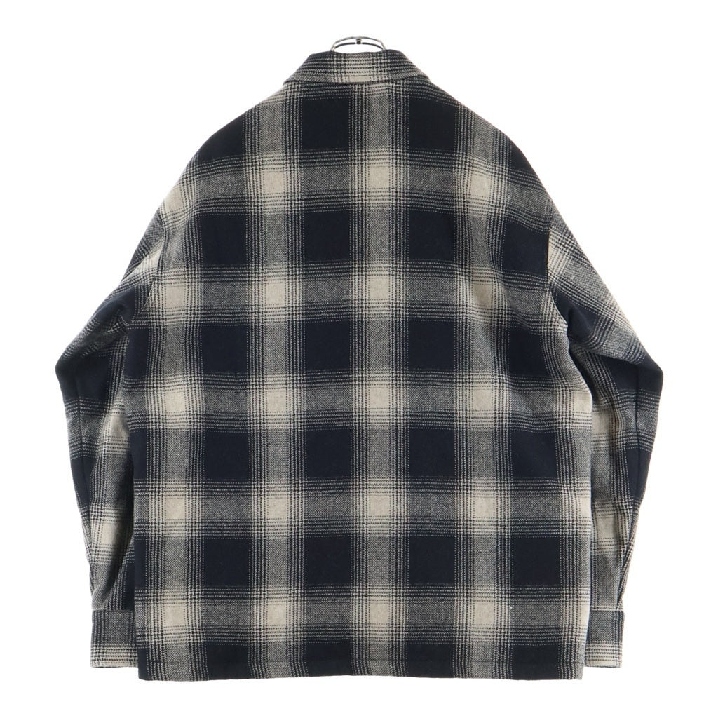 RON HERMAN(ロンハーマン) Wool Shirt Jacket 裏地キルティング ウールシャツジャケット グレー 3620400178