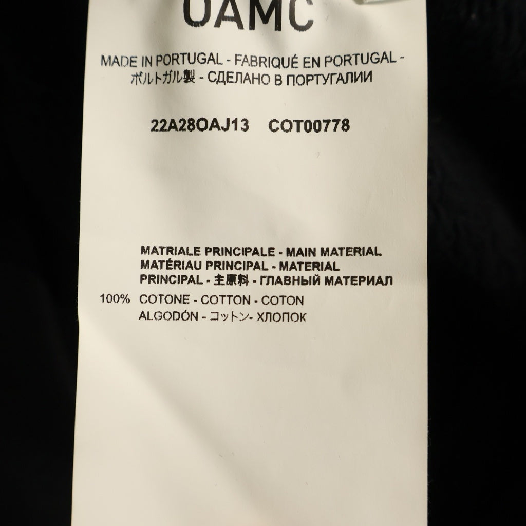 OAMC(オーエーエムシー) 22AW Flora Hooded Sweatshirt プルオーバースウェットパーカー フーディー ブラック 22A28OAJ13
