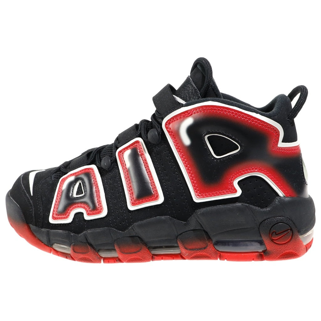 NIKE(ナイキ) AIR MORE UPTEMPO LASER CRIMSON エアモアアップテンポ レーザークリムゾン ミッドスニーカー US10/28cm ブラック/レッド CJ6129-001