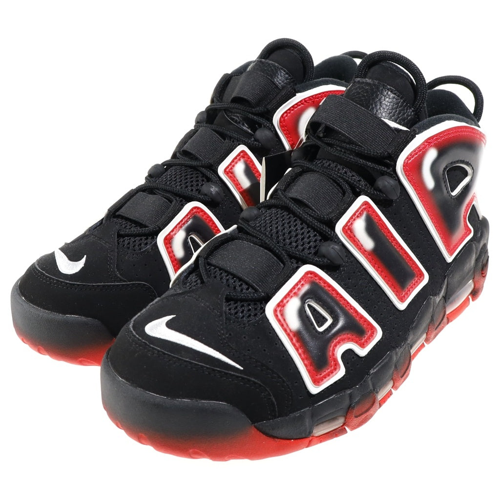 NIKE(ナイキ) AIR MORE UPTEMPO LASER CRIMSON エアモアアップテンポ レーザークリムゾン ミッドスニーカー US10/28cm ブラック/レッド CJ6129-001