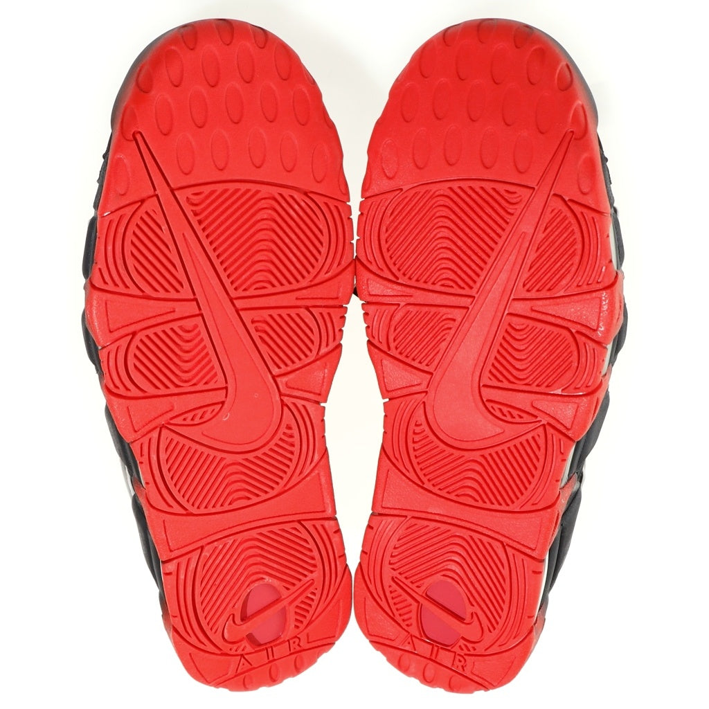 NIKE(ナイキ) AIR MORE UPTEMPO LASER CRIMSON エアモアアップテンポ レーザークリムゾン ミッドスニーカー US10/28cm ブラック/レッド CJ6129-001