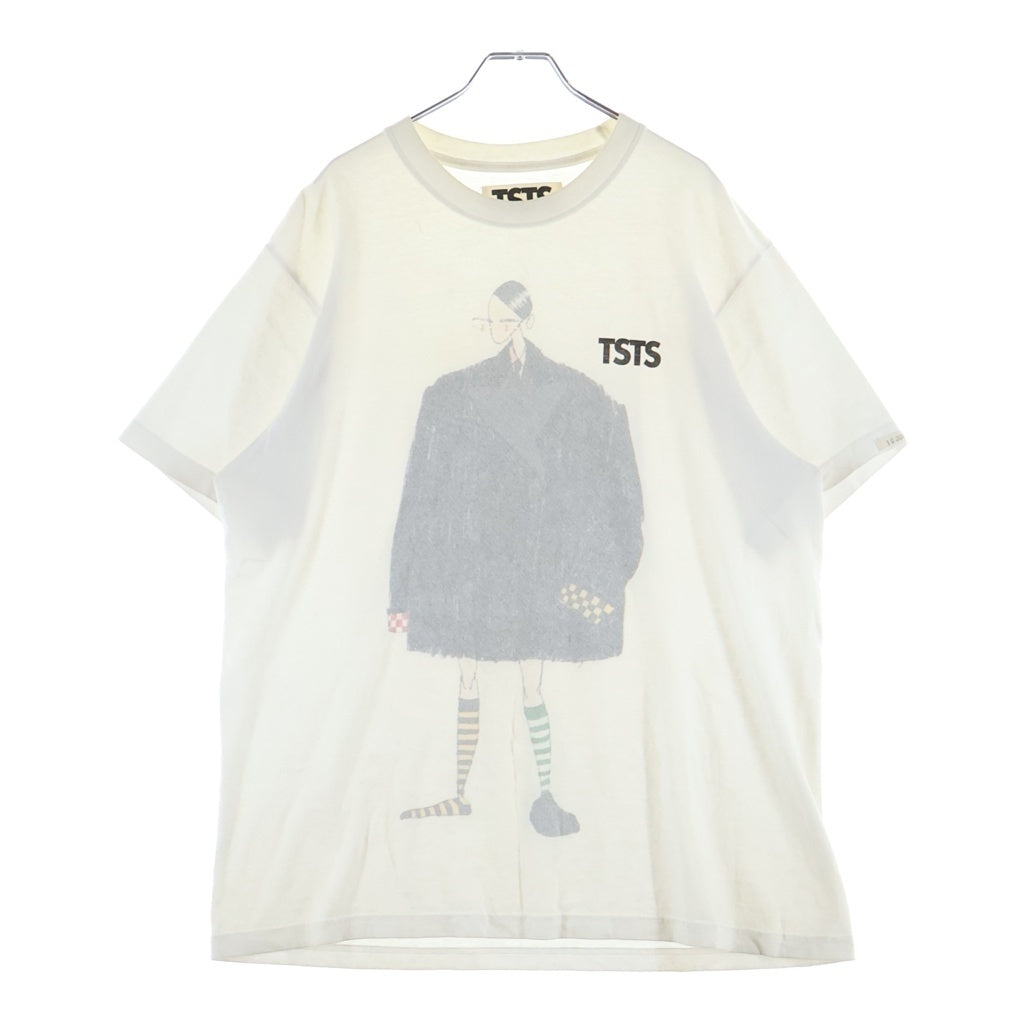 TSTS(ティーエスティーエス) Reversible Graphic Print Tee リバーシブル グラフィックプリント 半袖Tシャツ カットソー ホワイト サイズM