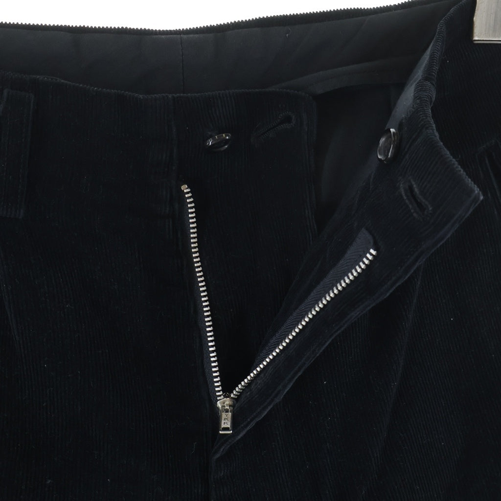 Yohji Yamamoto POUR HOMME(ヨウジヤマモト プールオム) 90s Corduroy Pants コーデュロイ パンツ ブラック サイズS