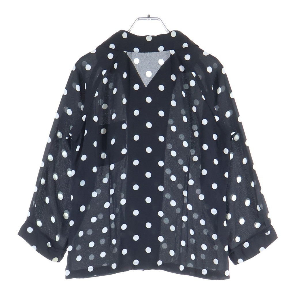 COMME des GARCONS COMME des GARCONS(コムデギャルソンコムデギャルソン) 19SS Archive LS Shirt オンブレ ドット ロングスリーブ 長袖シャツ 水玉 ブラック レディース RC-B018