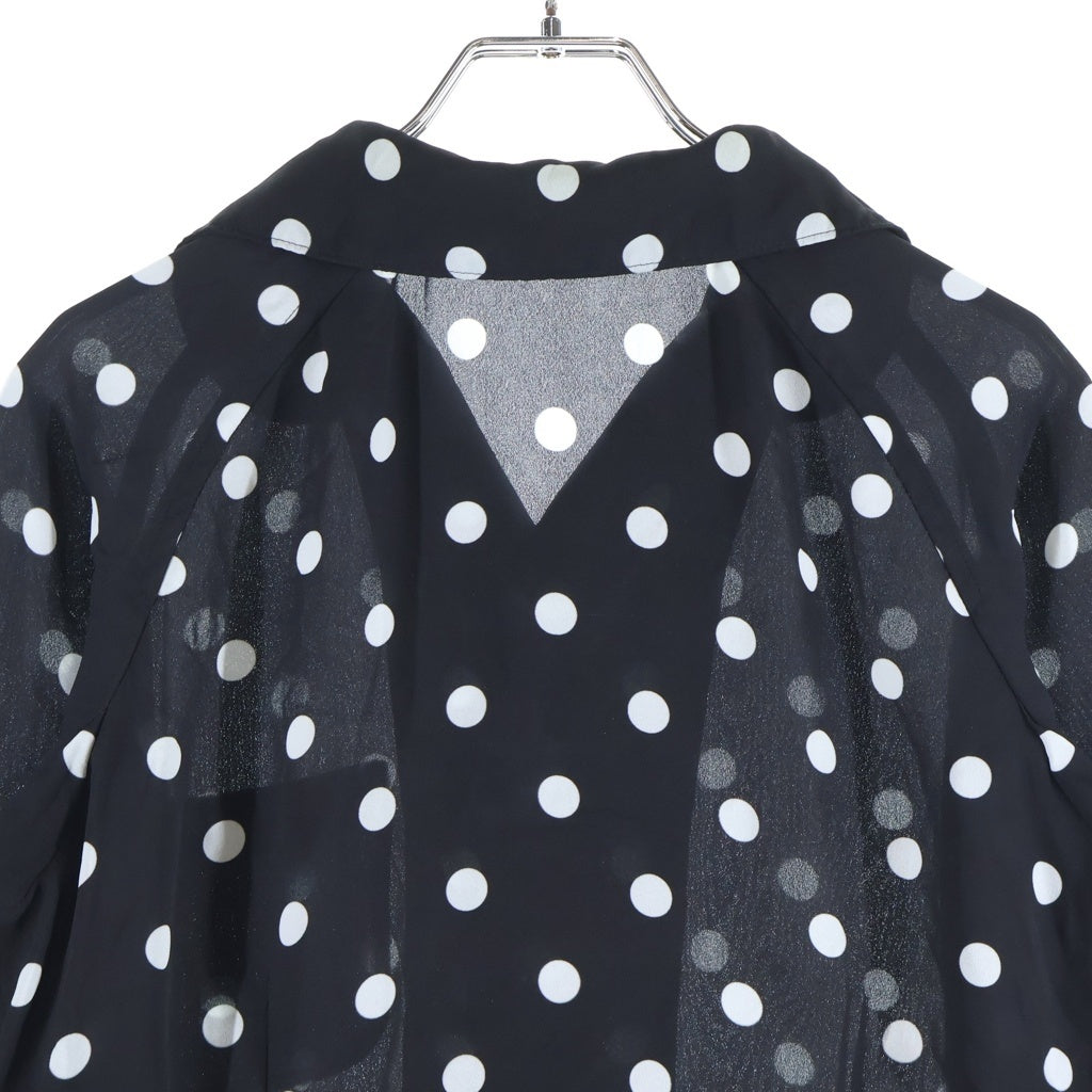 COMME des GARCONS COMME des GARCONS(コムデギャルソンコムデギャルソン) 19SS Archive LS Shirt オンブレ ドット ロングスリーブ 長袖シャツ 水玉 ブラック レディース RC-B018