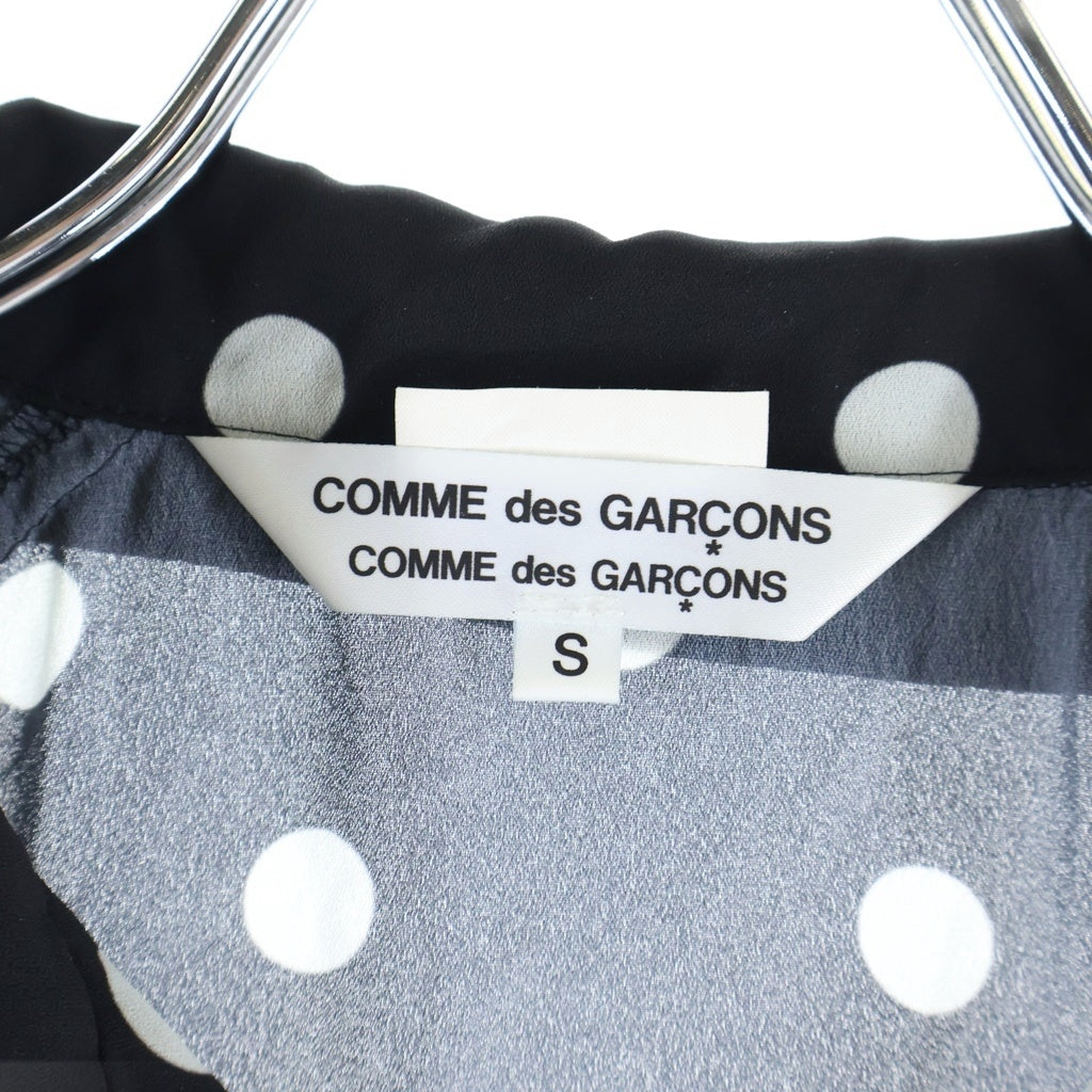 COMME des GARCONS COMME des GARCONS(コムデギャルソンコムデギャルソン) 19SS Archive LS Shirt オンブレ ドット ロングスリーブ 長袖シャツ 水玉 ブラック レディース RC-B018