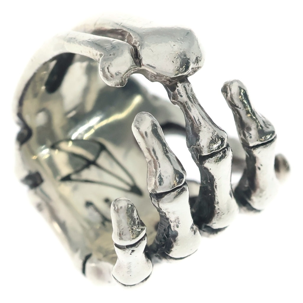 CRAZY PIG(クレイジーピッグ) BONE HAND RING ボーンハンド スカル リング SV925 シルバー