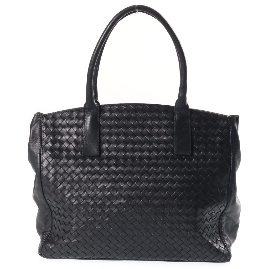 BOTTEGA VENETA(ボッテガヴェネタ) イントレチャート 2WAY レザーショルダーバッグ ハンドバッグ ブラック レディース