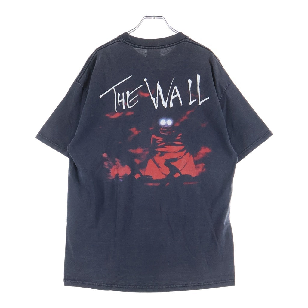 VINTAGE(ヴィンテージ) 90S PINK FLOYD THE WALL ピンクフロイド ザ・ウォール バンド クルーネック半袖Tシャツ ブラック